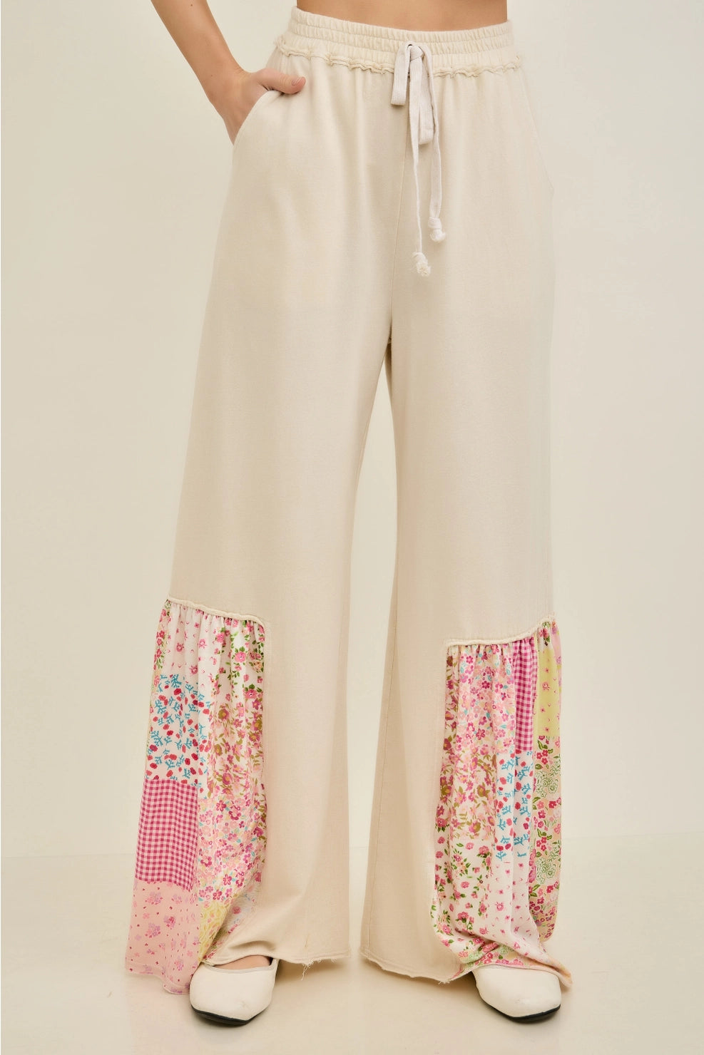 Mineral Wash Picnic Print Pants
