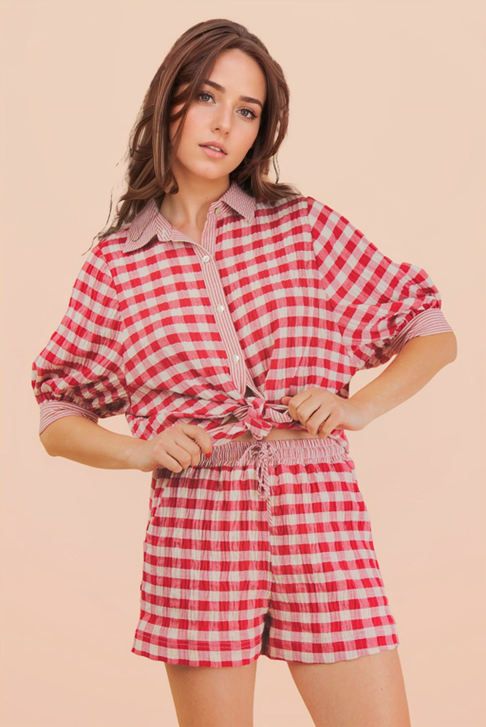 Red Checkered Set