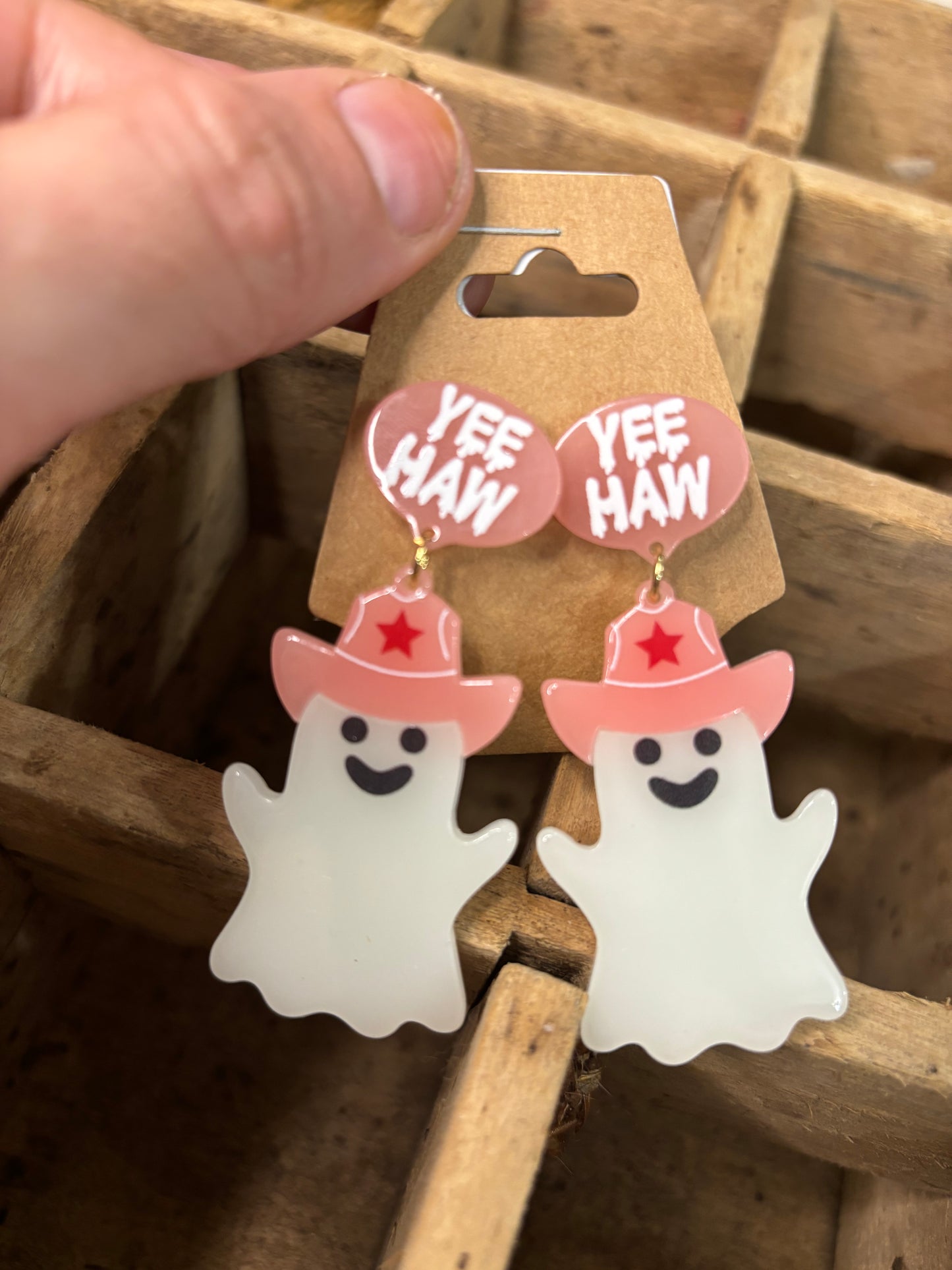 Yeehaw Ghost Earrings