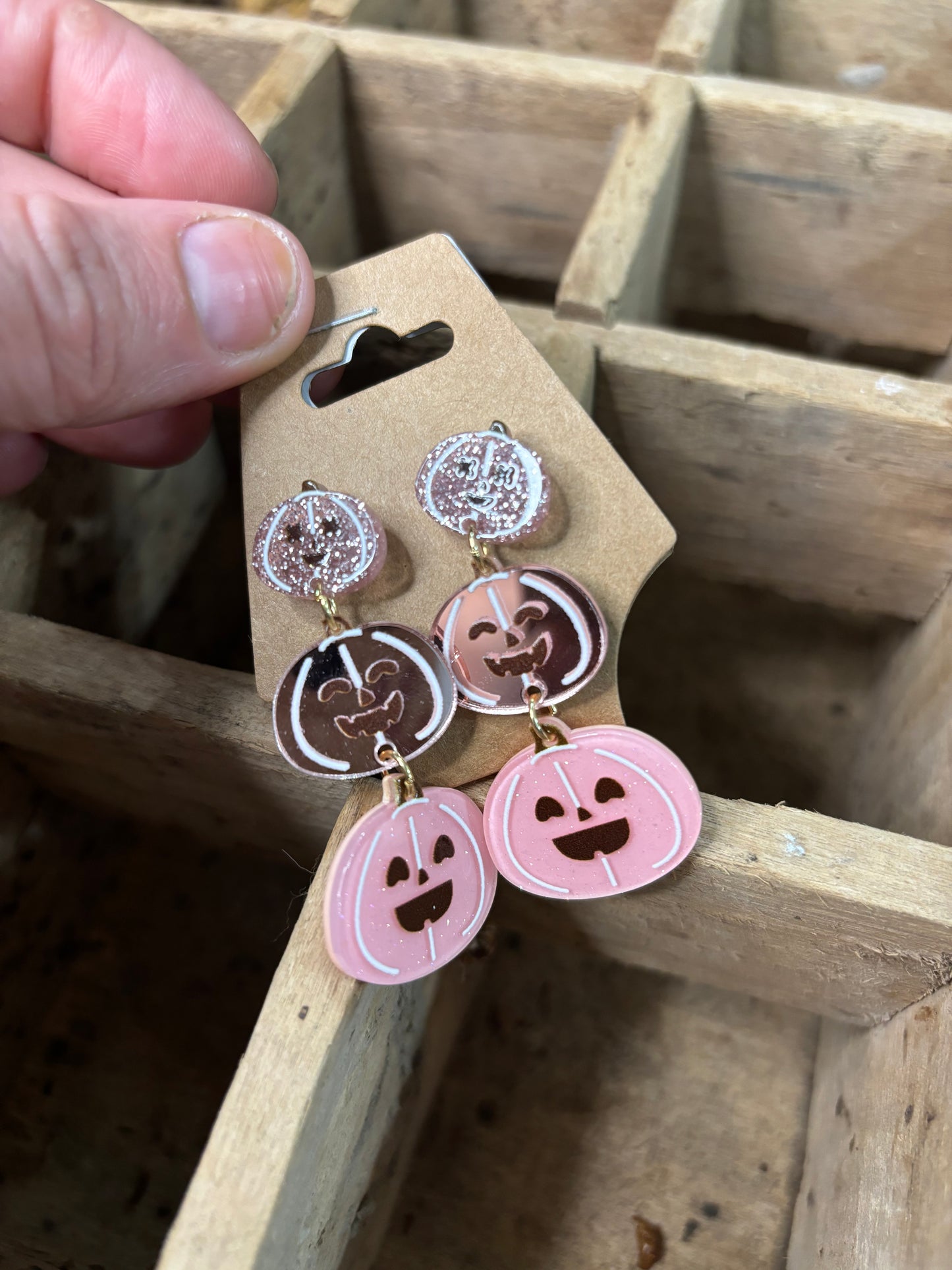 Pink Pumpkins Earrings