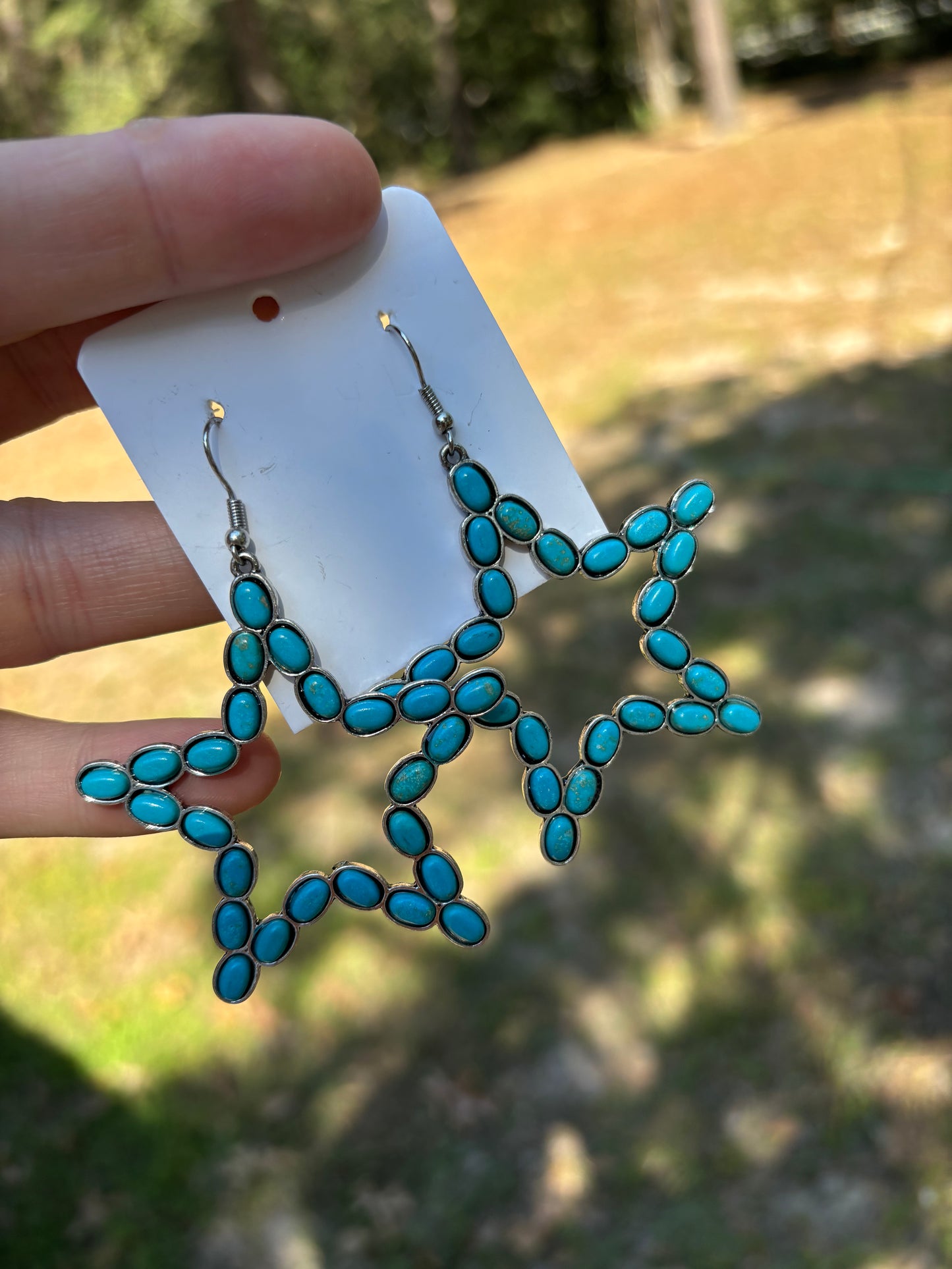 Turquoise Star Earrings