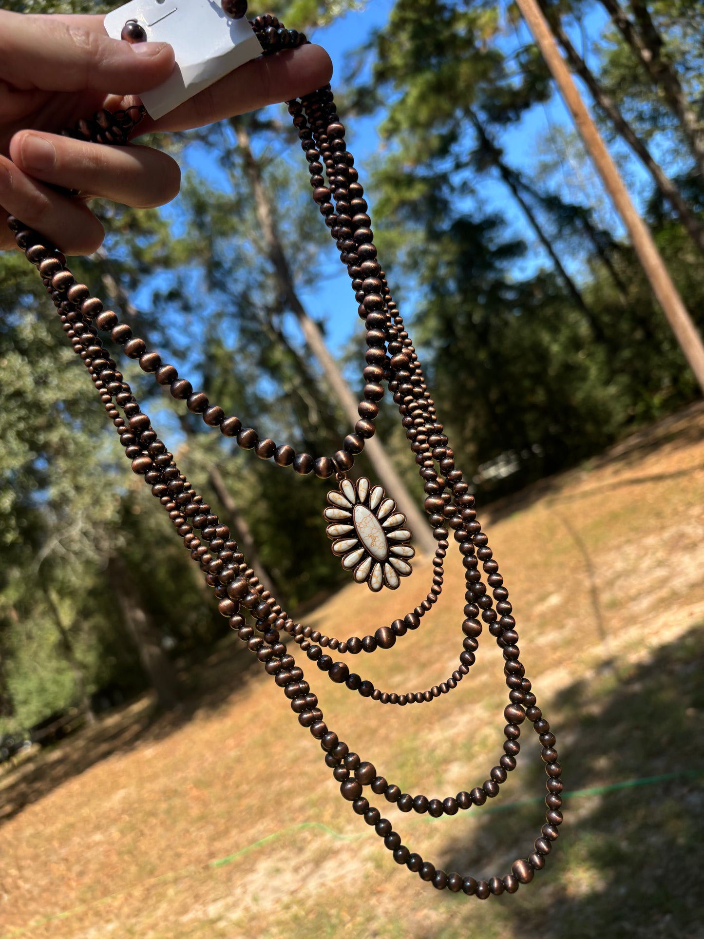 Multi Copper Strand Necklace