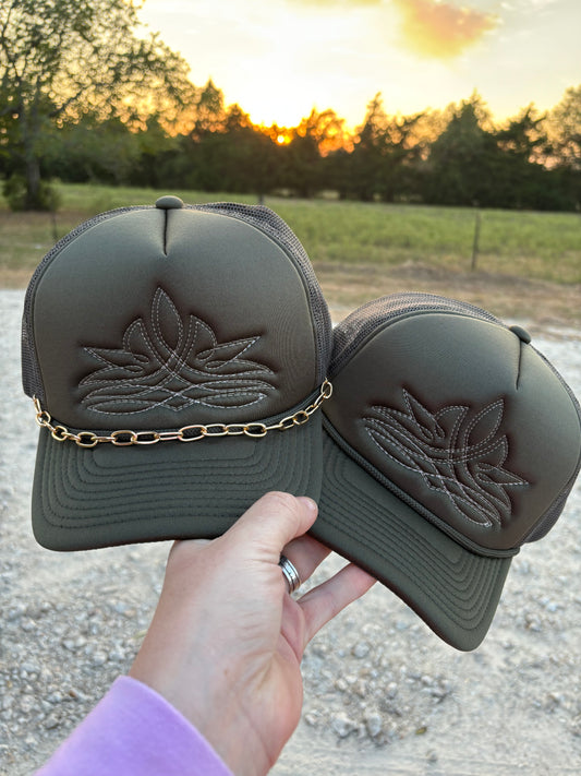 Boot Stitch Trucker Hat