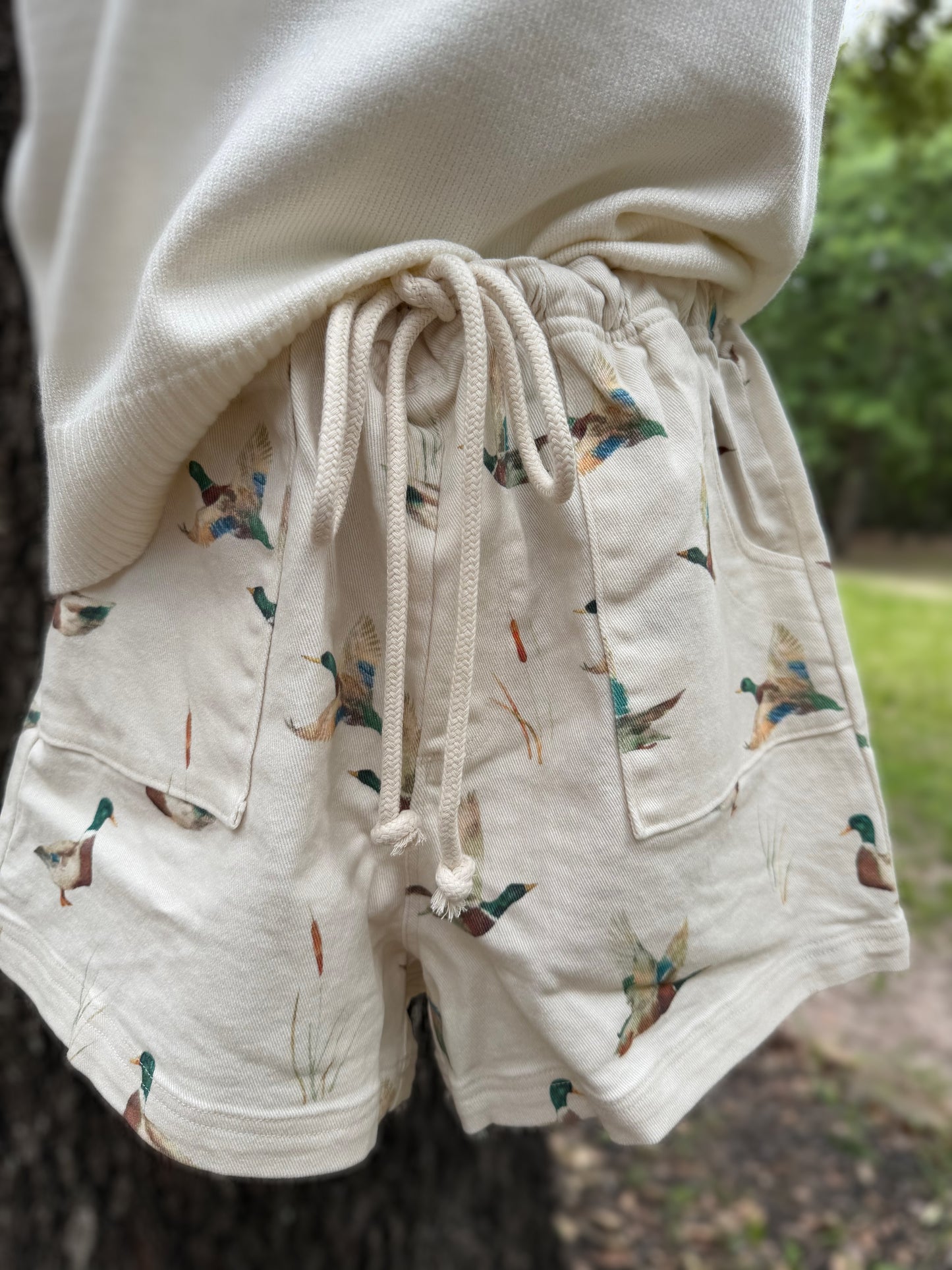 Mallard Duck Drawstring Shorts