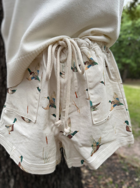 Mallard Duck Drawstring Shorts