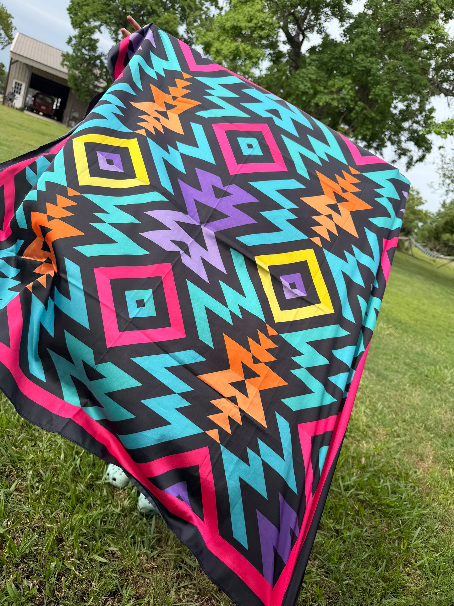 Electric Aztec Wild Rag