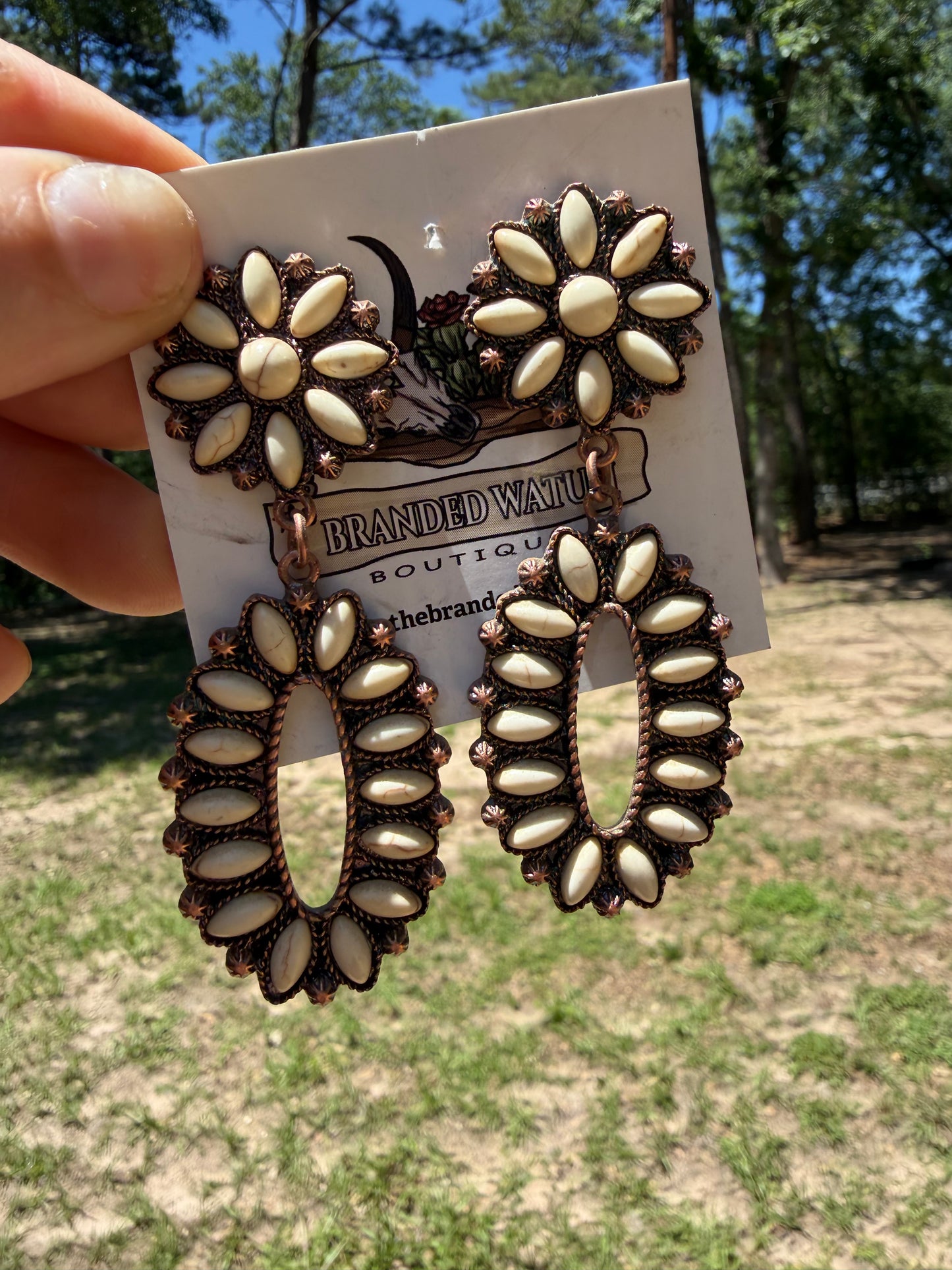 Copper Blossom Earrings