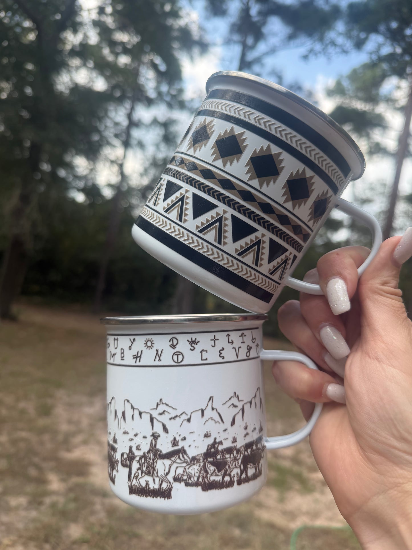 Western Enamel Coffee Cups