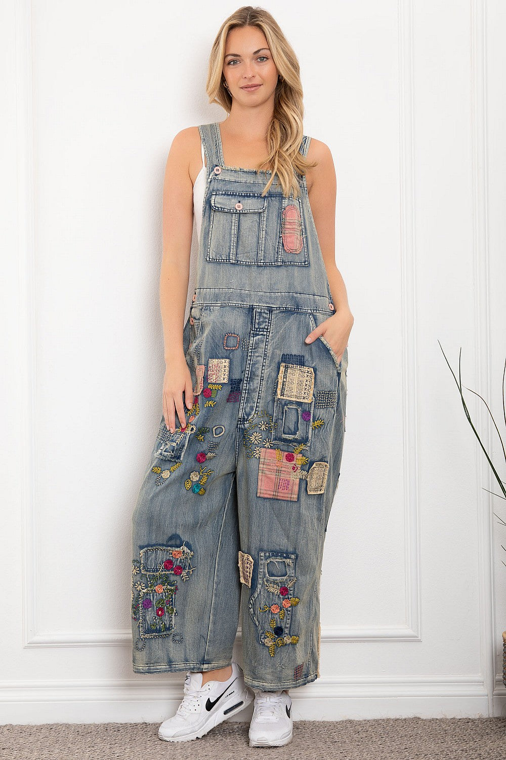 Multi Patch Washed Overall