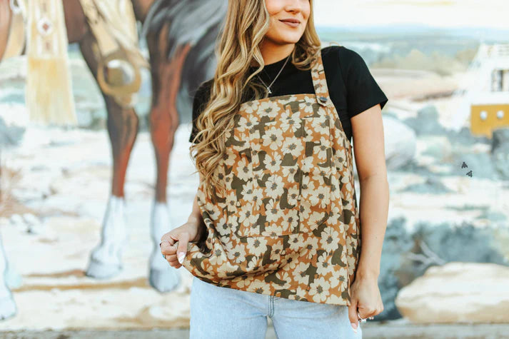 Buckin Bibs Floral Top