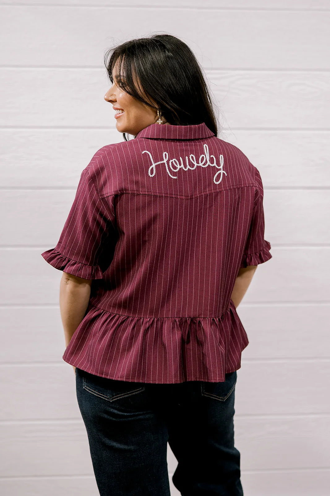 Dixie Top - Howdy Maroon