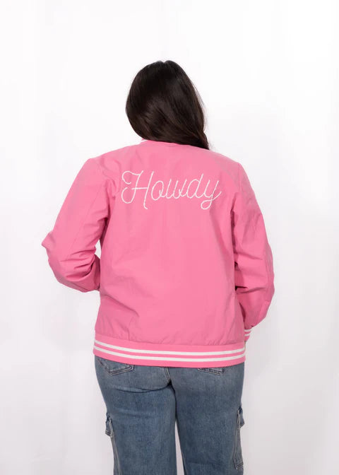 Howdy Pink Bomber Jacket