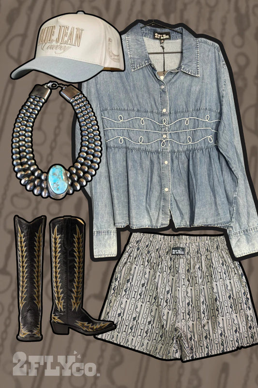 Loopty Lou Long-sleeve Denim