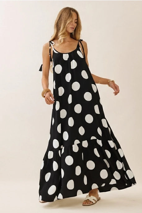 Polka Dot Maxi Dress