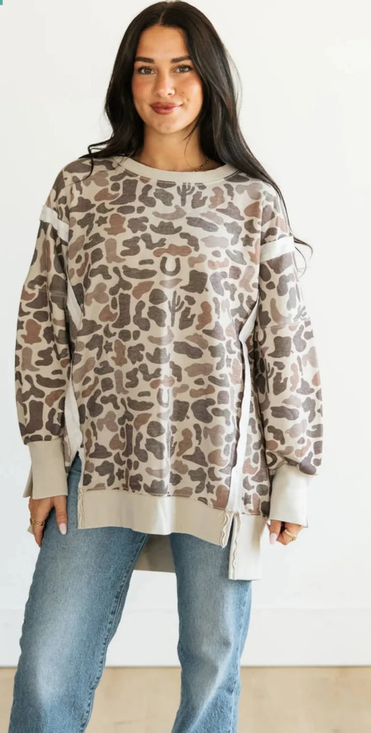 Western Camo Sweatshirt